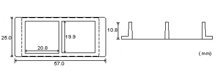 2孔腔室盖玻片尺寸图